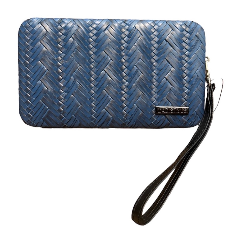 - Mad Style Blue Woven Hardcase Wallet Phone Case! NEW!